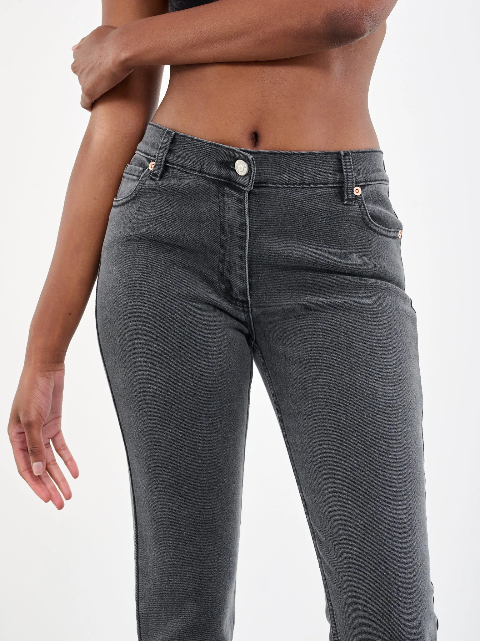Super Slim Denim Pants (124723-GREY)