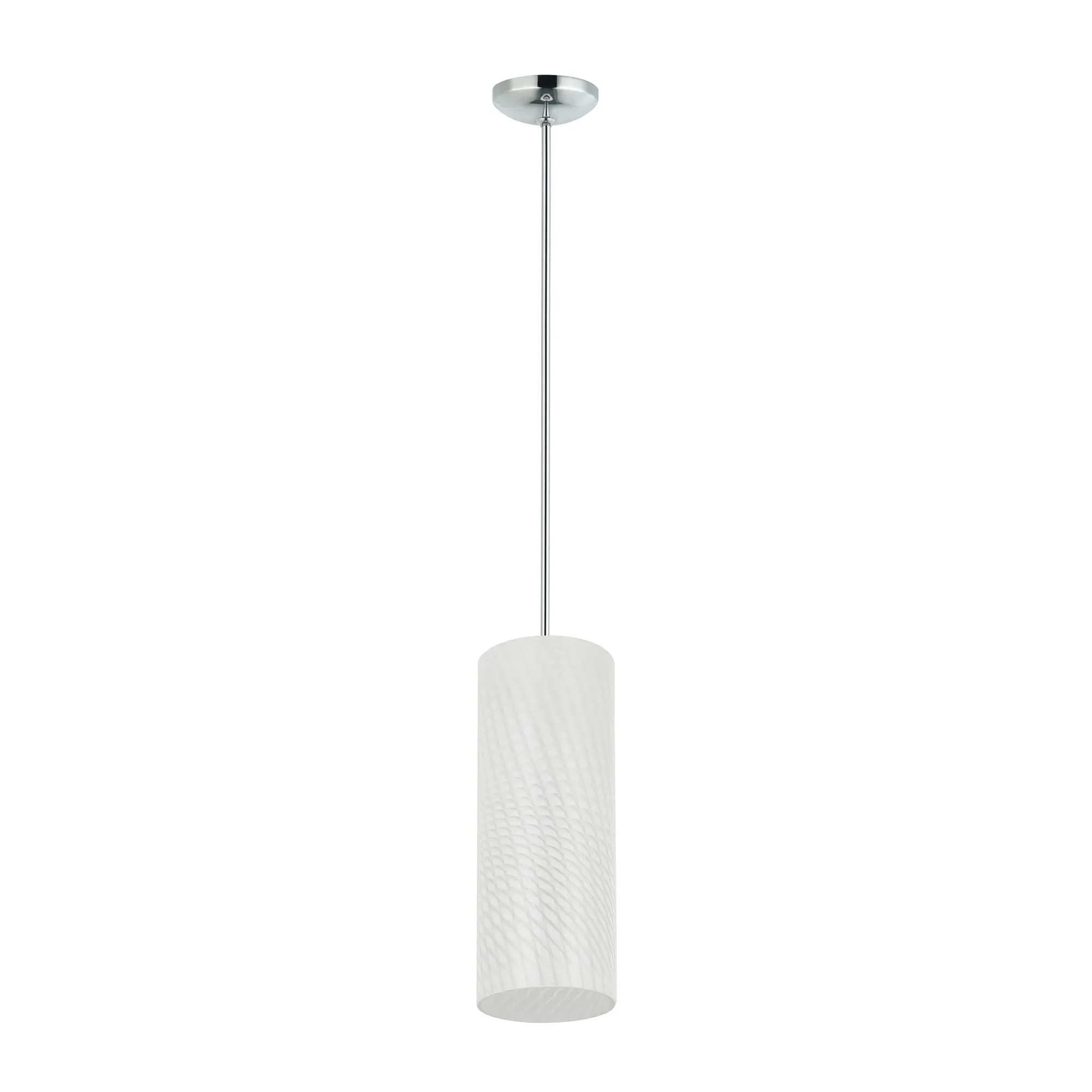 Swirled AC1691 1-Light Mini Pendant Light - Chrome