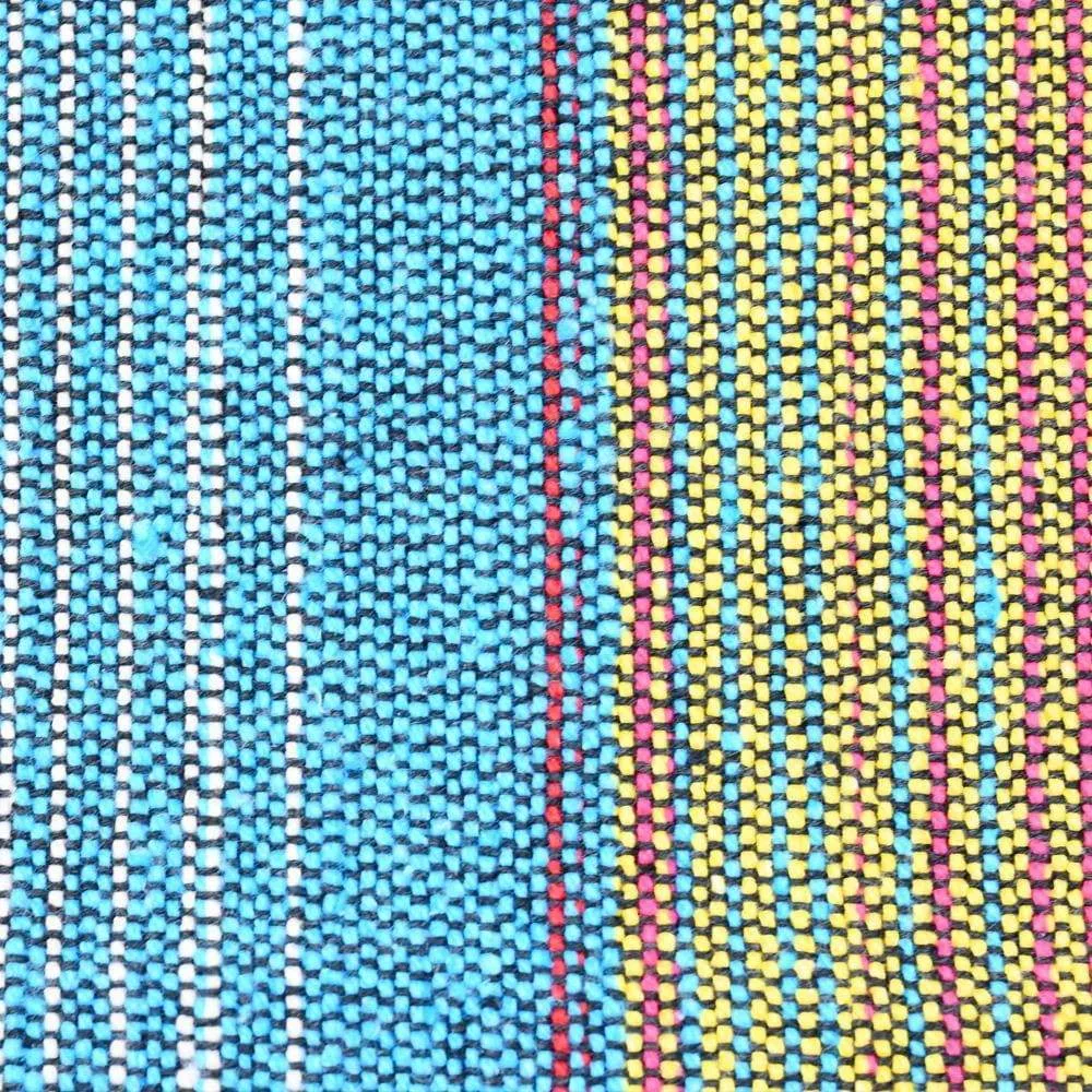Tapis fin en coton 210x150 - Turquoise