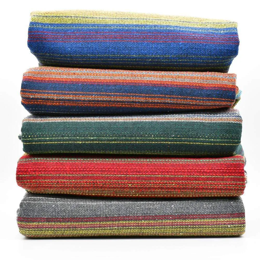 Tapis fin en coton 210x150 - Turquoise