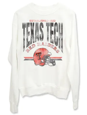Texas Tech Livy Lu "Est. 1923 Helmet" Crew Sweatshirt