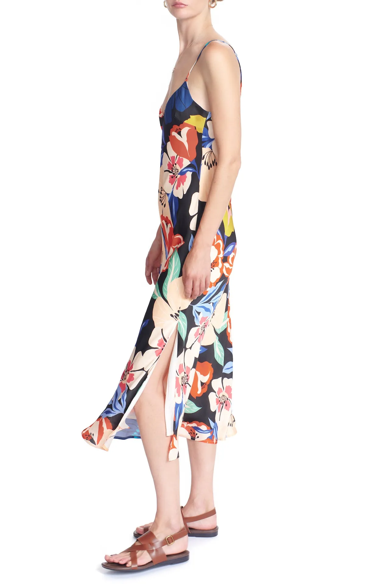 THE ANNA BIAS DRESS - POPPY FIELD