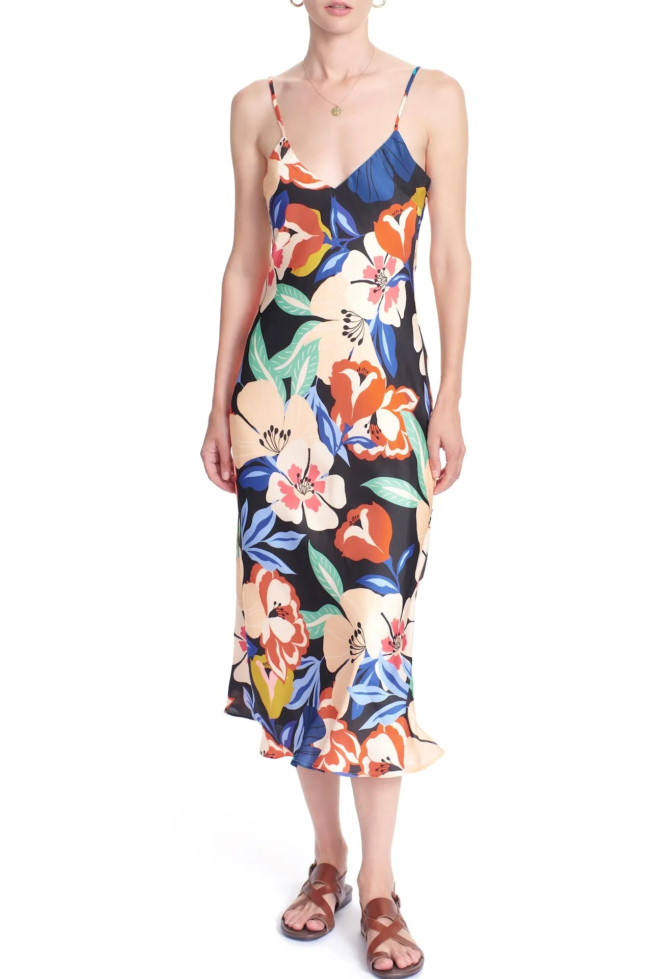 THE ANNA BIAS DRESS - POPPY FIELD