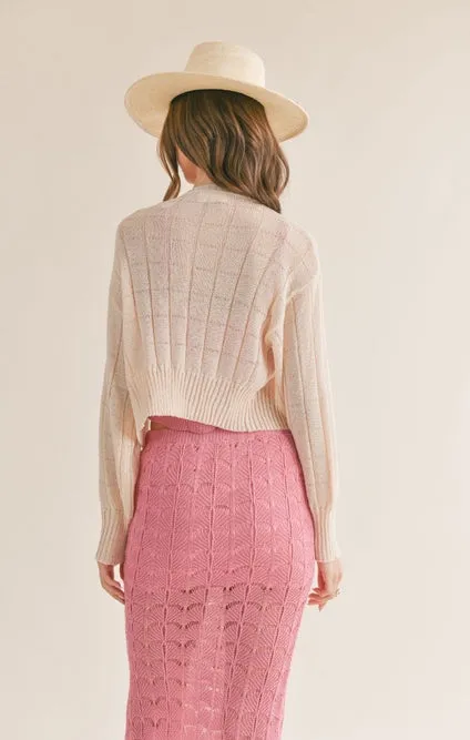 Tina Open Knit Cardigan