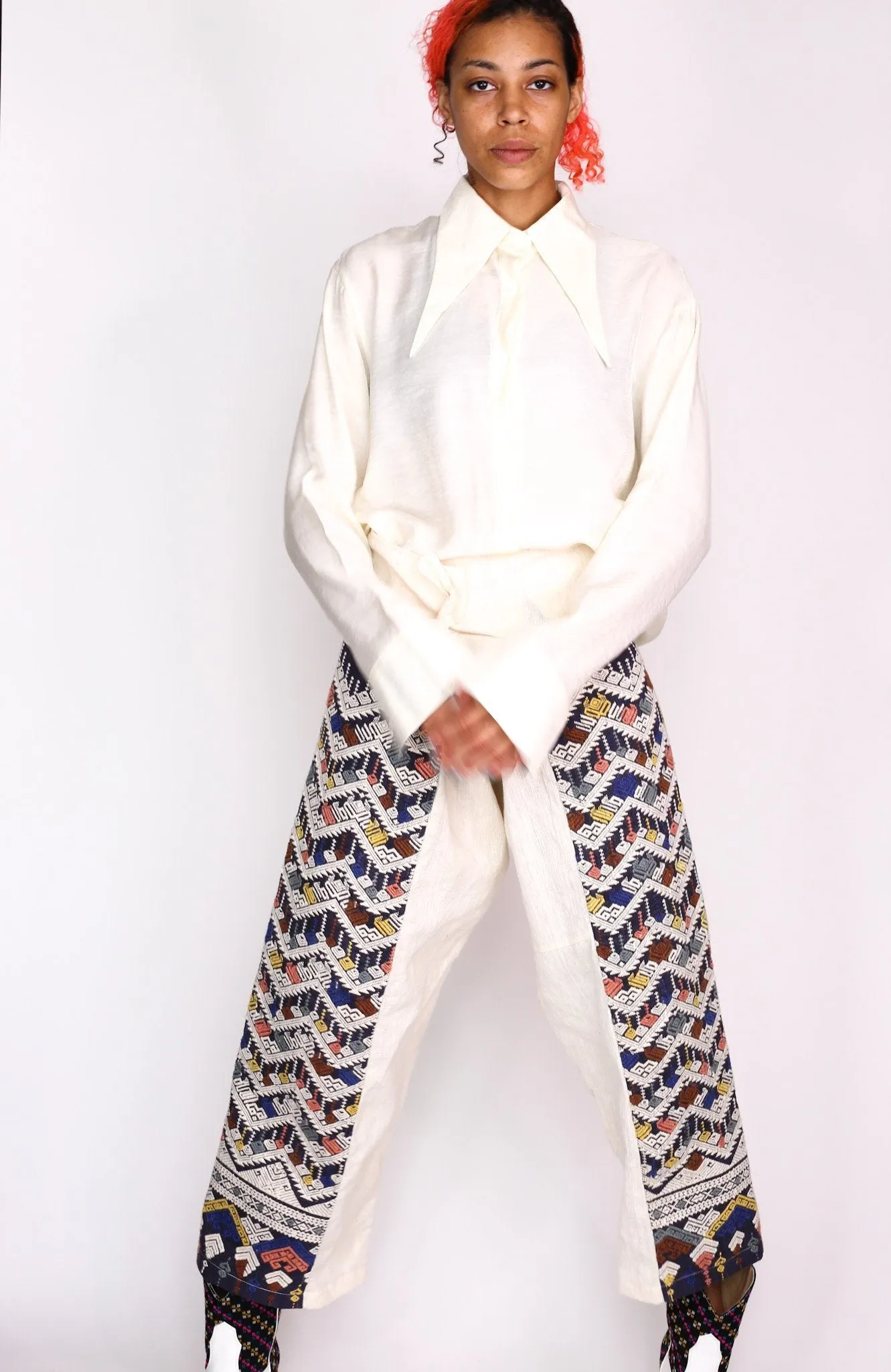 TRIBAL WOVEN FISHERMAN PANTS FIO