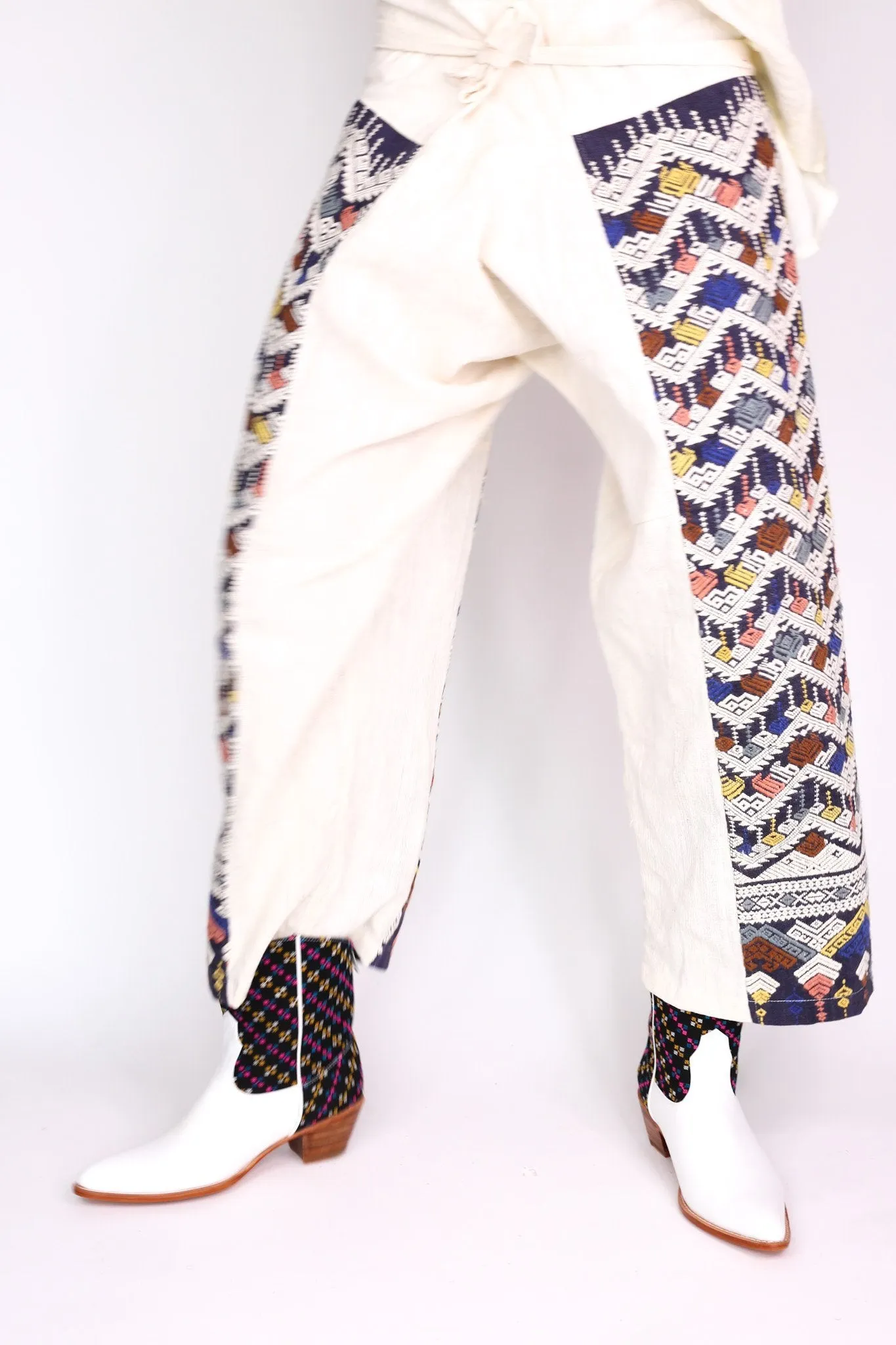 TRIBAL WOVEN FISHERMAN PANTS FIO