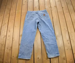Vintage 1990s Carhartt Blanket Lined Work Pants Size 36x32