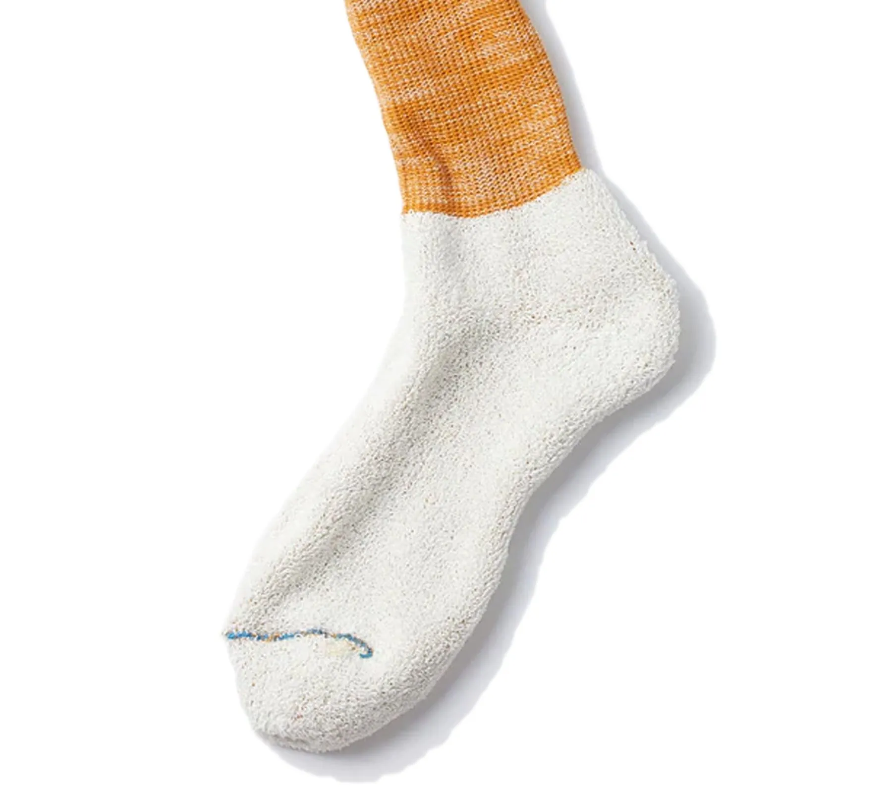 Washi Pile Crew Sock | Navy