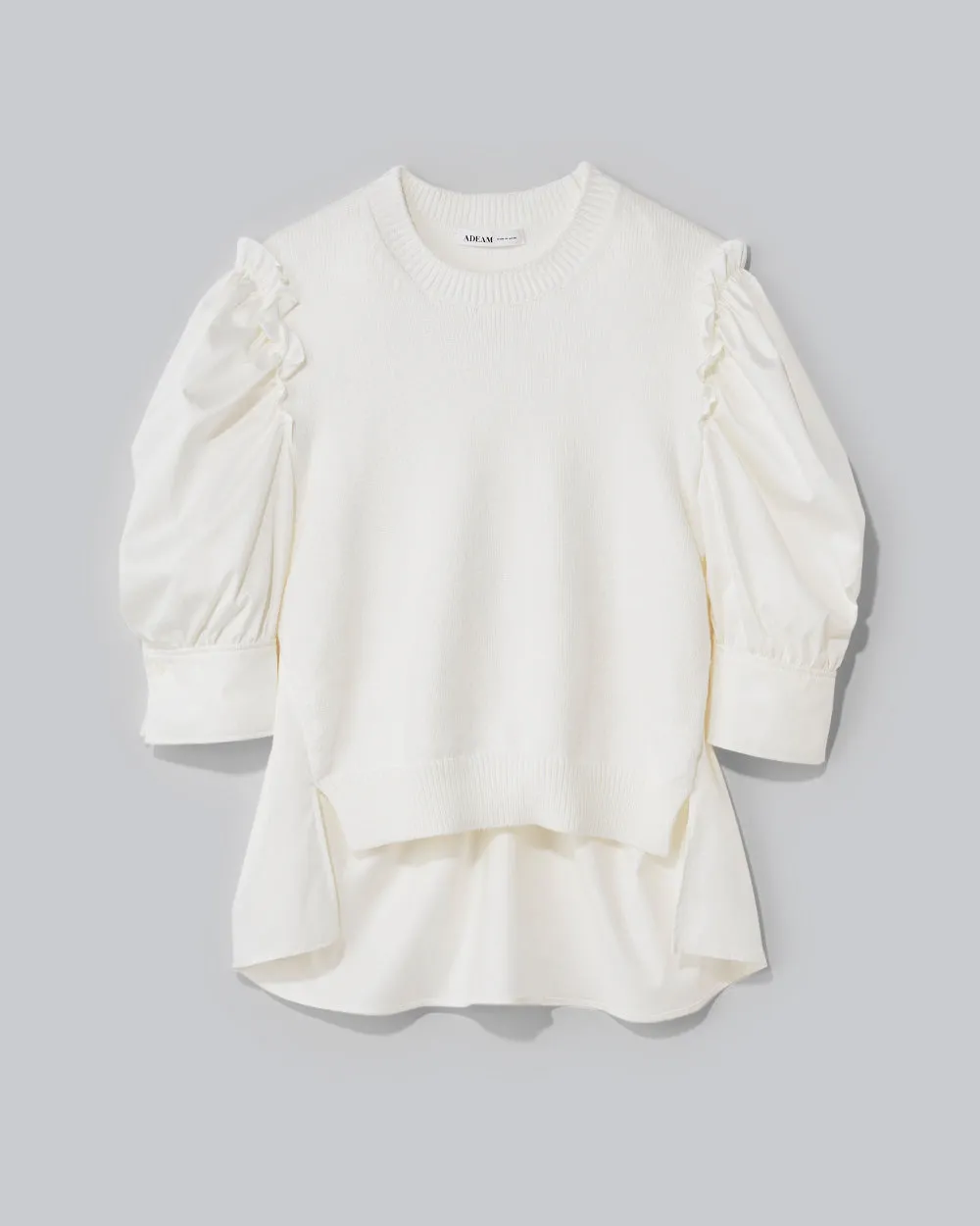 White Goldfish Knit Top