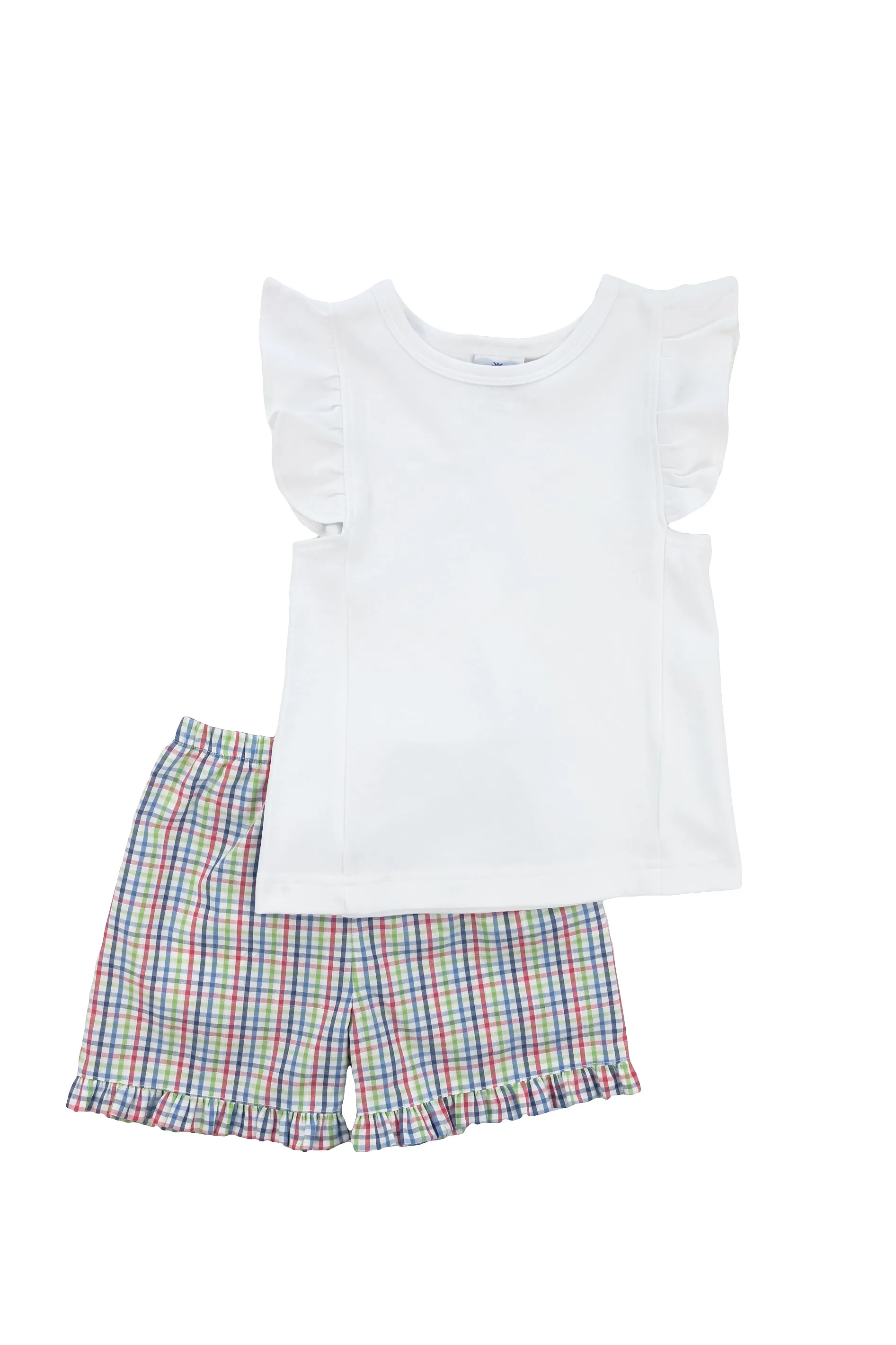 White Ruffle Knit Top