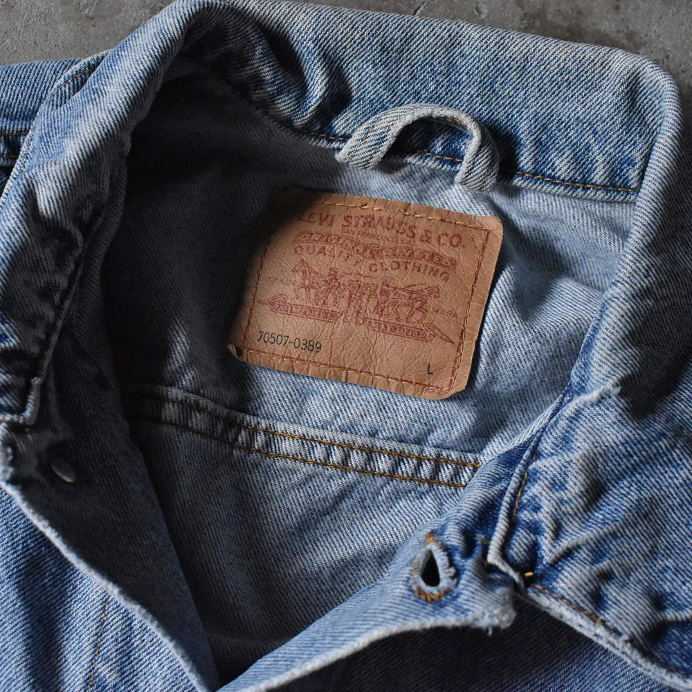 Y2K Levi's 70507-0389 "RELAXED TRUCKER" デニムジャケット USA製 241127