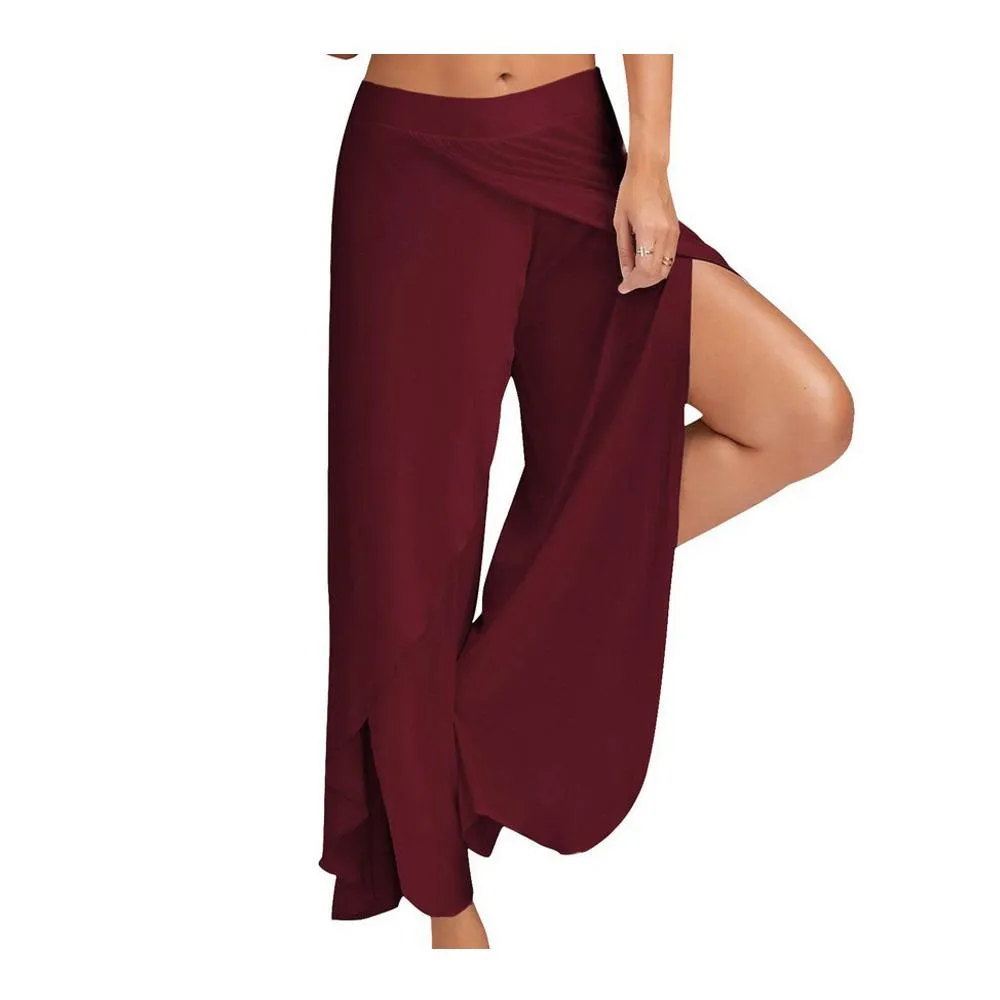 Yoga Wide Leg Loose Strap Low Waist Pants