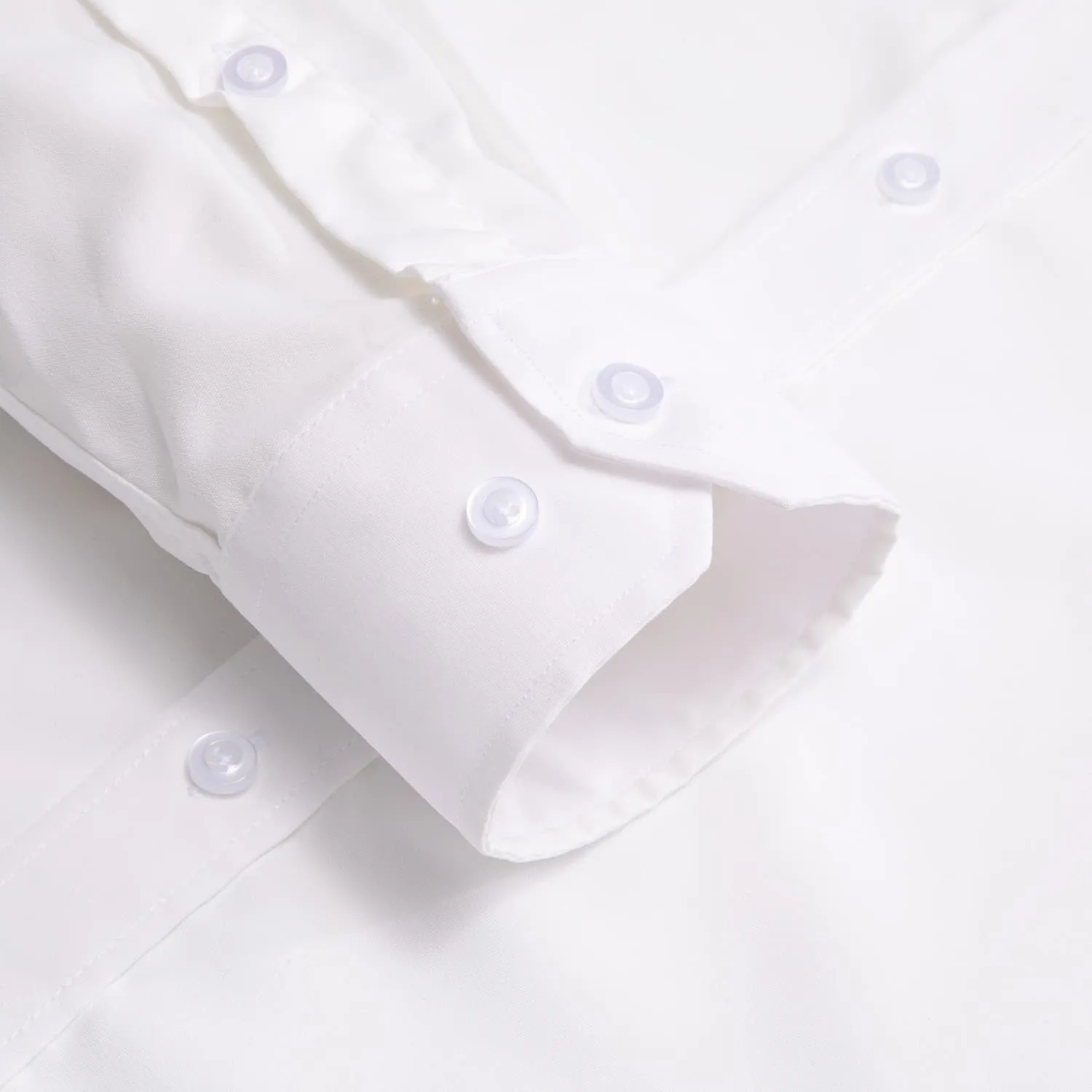 YourTies White Solid Long Sleeve Shirt with Black Floral Silk Tie for Men
